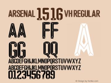Arsenal 15 16 vh Regular Version 1.00 June 17, 2015, initial release图片样张