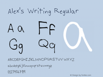 Alex's Writing Regular Version 2图片样张