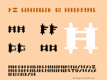 FZ UNIQUE 48 Normal 1.0 Tue May 17 23:13:24 1994 Font Sample