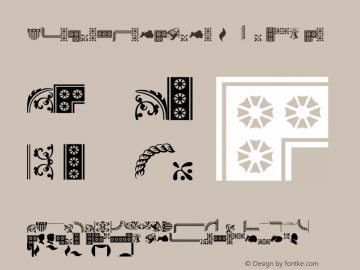 BordersOrnament 1 Regular OTF 1.0;PS 1.000;Core 116;AOCW 1.0 161图片样张