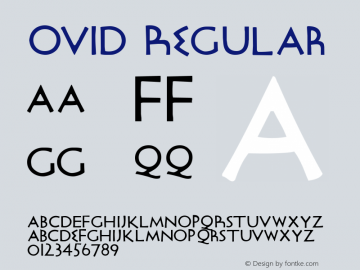 Ovid Regular 001.000图片样张