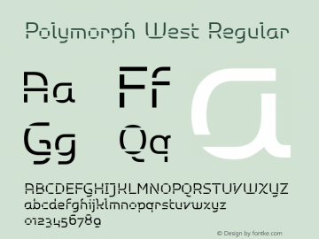 Polymorph West Regular Version 001.001图片样张