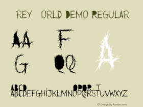 Grey World Demo Regular Version 1.00 December 10, 2015, initial release Font Sample