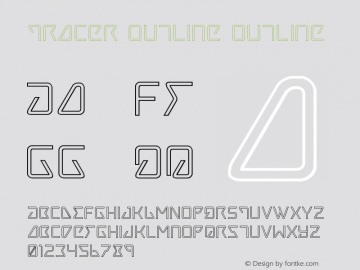 Tracer Outline Outline Version 3.0; 2015 Font Sample