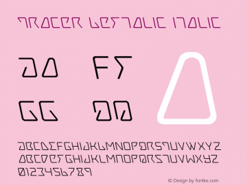 Tracer Leftalic Italic Version 3.0; 2015图片样张