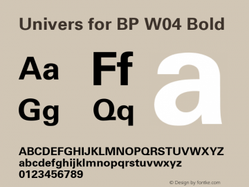 Univers Lt Std 65 Bold Univers Lt Std 65 Bold