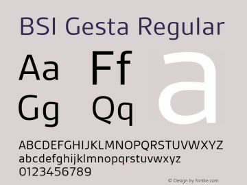 BSI Gesta Regular 1.001图片样张