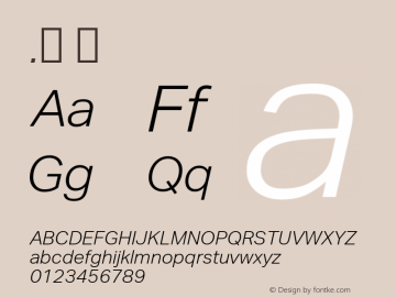 .  Version 2.000 Font Sample