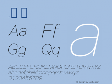 .  Version 1.013 Font Sample