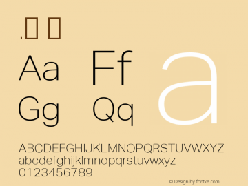 .  Version 1.013 Font Sample