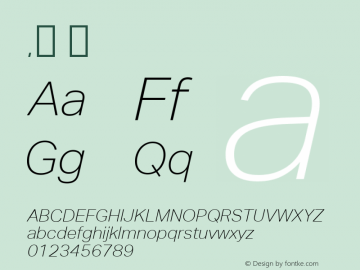 .  Version 1.013 Font Sample