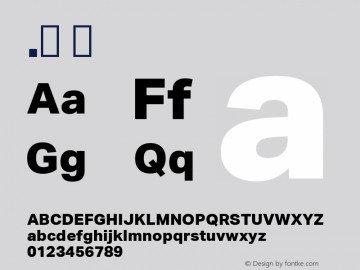 .  Version 1.013 Font Sample