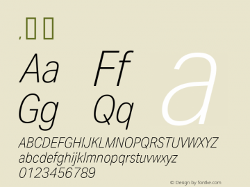 .  Version 1.001 Font Sample