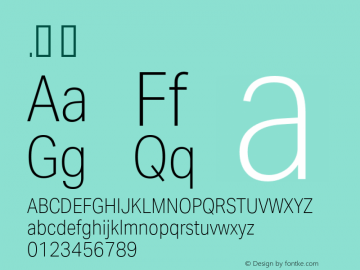 .  Version 1.001 Font Sample