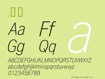 .  Version 1.001 Font Sample