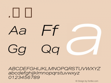 .  Version 1.001 Font Sample