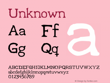 Unknown  This is a protected webfont and is intended for CSS @font-face use ONLY. Reverse engineering this font is strictly prohibited. Font Sample