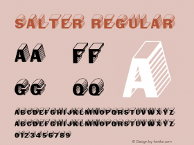 Salter Regular 001.000 Font Sample