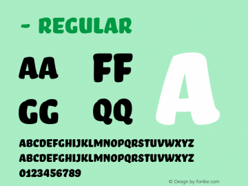 - Regular Version 2.500 (license nr. xxxx - Underware) Font Sample