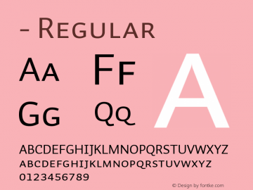 - Regular Version 2.500 (license nr. xxxx - Underware) Font Sample