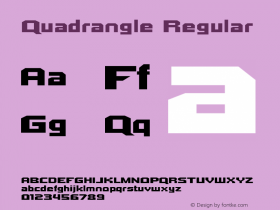 Quadrangle Regular Version 5.000图片样张