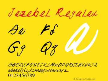 Jazebel Regular Version 1.00 July 12, 2007 Font Sample