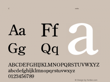 CenturyOldStyle-Light Regular Converted from F:\WINDOWS\TTFONTS\CENTLITE.TF1 by ALLTYPE Font Sample