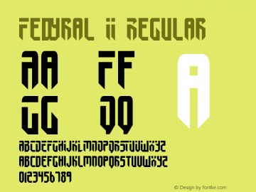 Fedyral II Regular 1图片样张