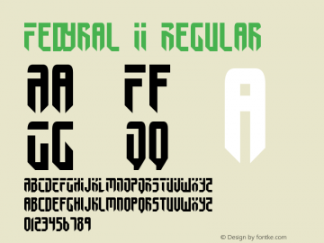 Fedyral II Regular 2 Font Sample