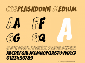 CCSplashdown Medium 001.000 Font Sample