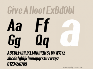 Give A Hoot ExBdObl Version 0.3482图片样张