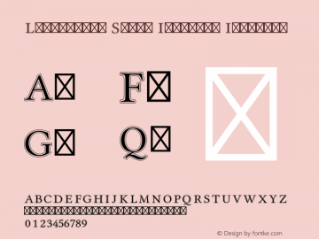 Libertinus Serif Initials Initials Version 6.1 Font Sample