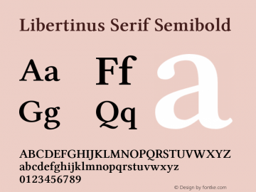 Libertinus Serif Semibold Version 6.2图片样张