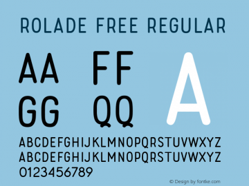 Rolade Free Regular Version 1.000图片样张