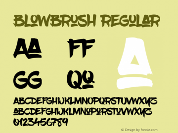 Blowbrush font on sale