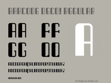 Barcode Deco! Regular Version 1.0图片样张