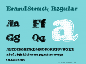 BrandStruck Regular Version 1.00 March 2, 2016, initial release图片样张