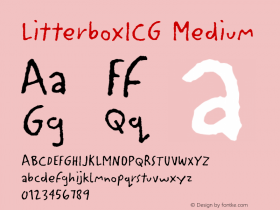 LitterboxICG Medium 001.000 Font Sample