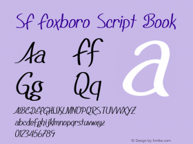 SF Foxboro Script Book Version ver 1.0; 2000. Freew图片样张