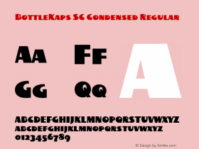 BottleKaps SC Condensed Regular Altsys Fontographer 4.1 10.3.1995 Font Sample