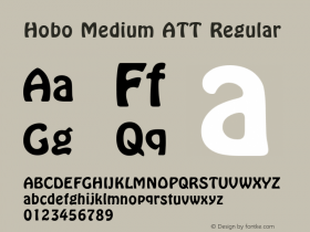 Hobo Medium ATT Regular 1.0 Font Sample