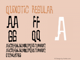 Quixotic Regular OTF 3.000;PS 001.001;Core 1.0.29图片样张