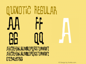 Quixotic Regular OTF 3.000;PS 001.001;Core 1.0.29 Font Sample