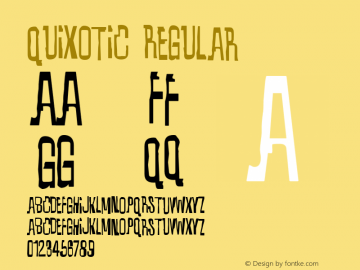 Quixotic Regular OTF 3.000;PS 001.001;Core 1.0.29图片样张