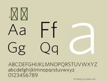 .  Version 2.200 Pro (Latin-X, Greek, Cyrillic-X) Font Sample