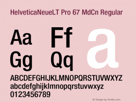 HelveticaNeueLT Pro 67 MdCn Regular Version 1.000;PS 001.000;Core 1.0.38图片样张