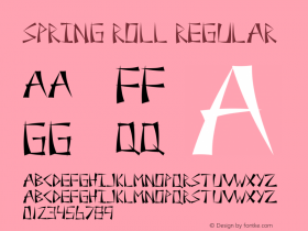 Spring Roll Regular 2009-02 Font Sample