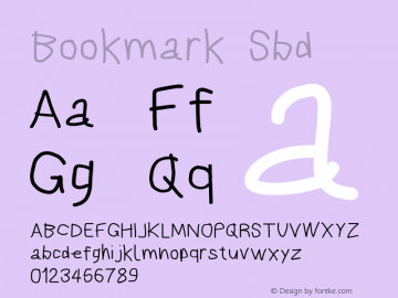 Bookmark Sbd Version 1.00图片样张