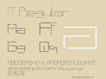 ff Regular Version 1.00 March 30, 2016, initial release Font Sample