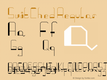 SwitChed Regular Version 1.00 March 30, 2016, initial release Font Sample
